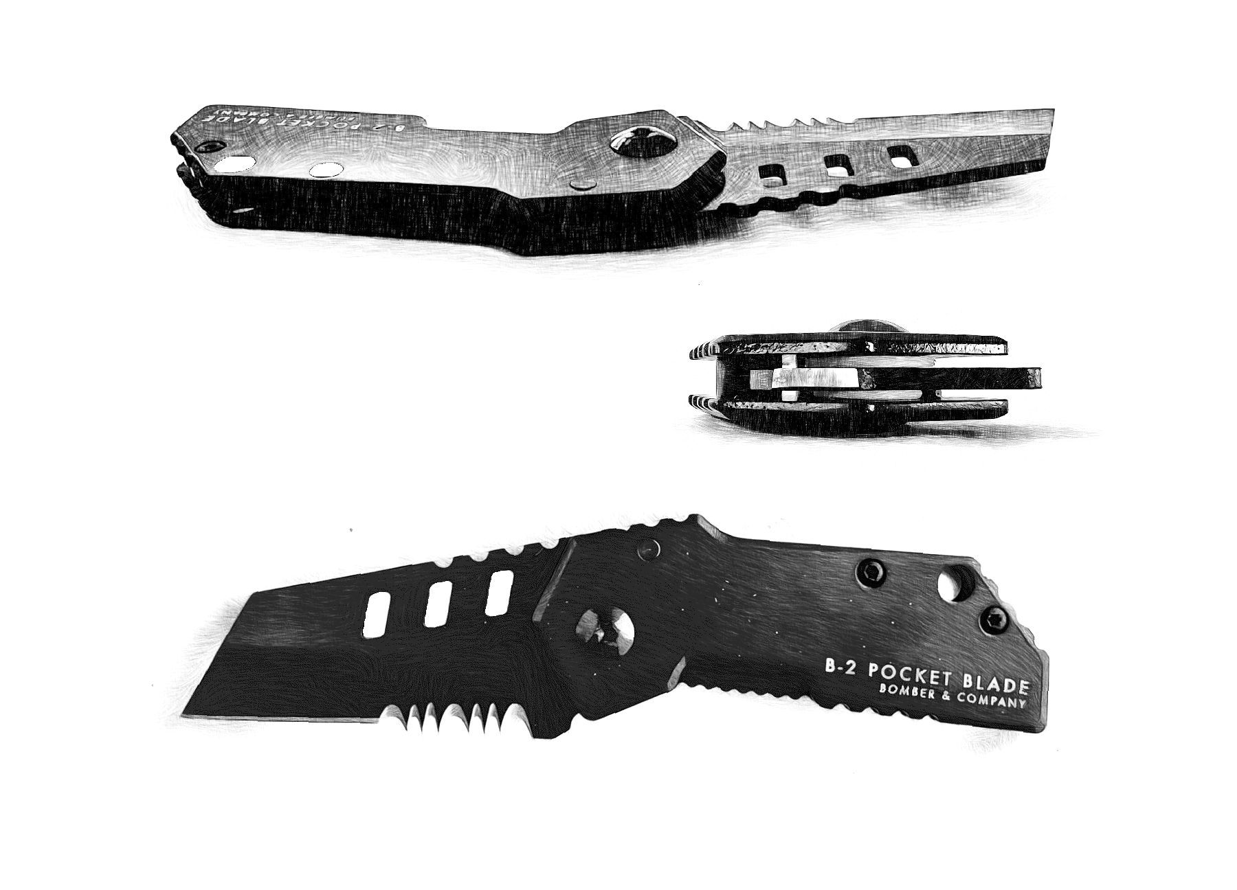 B-2 Pocket Blade | Tactical Pocket Knife
