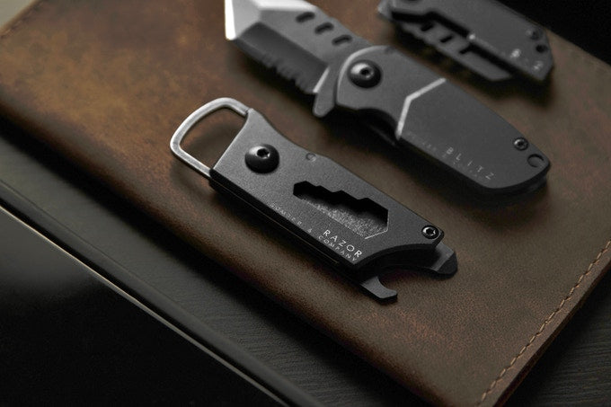 Razor "Not Your Average Box-Cutter" - Ultimate everyday carry utility pocket knife by Bomber & Company. www.bomberco.com