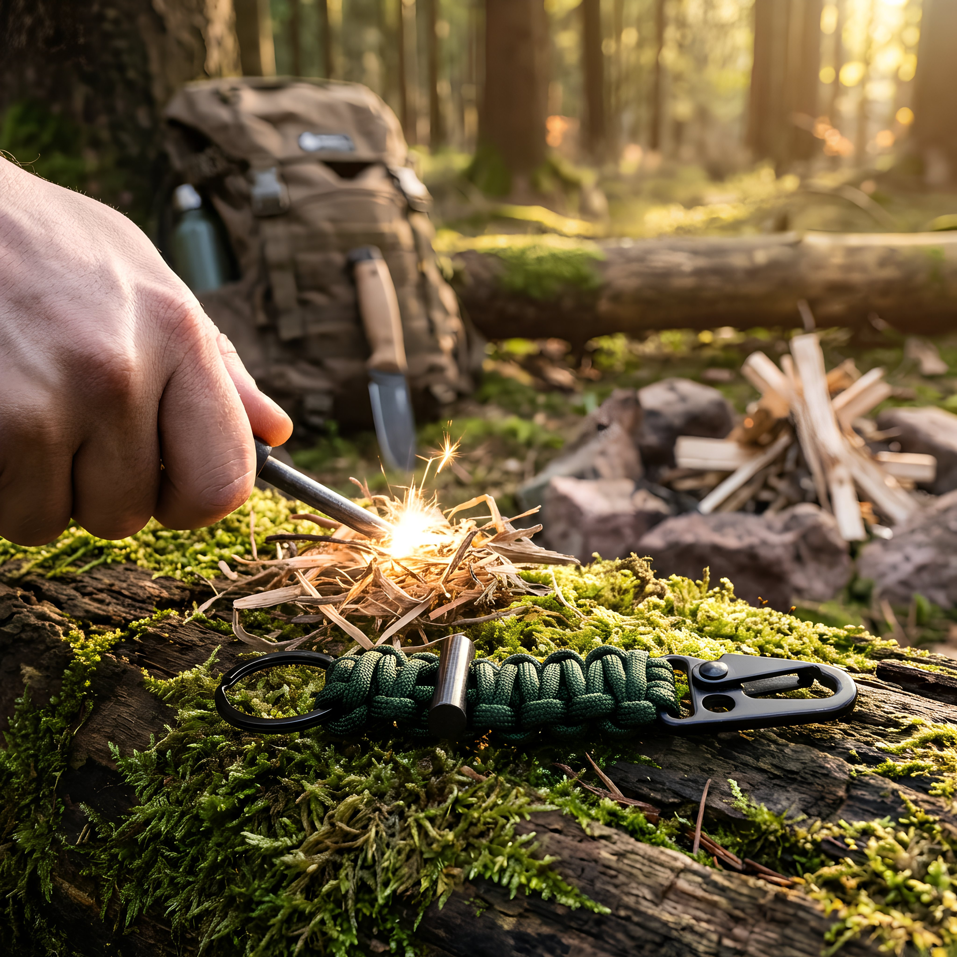Bomber Survival Keychain