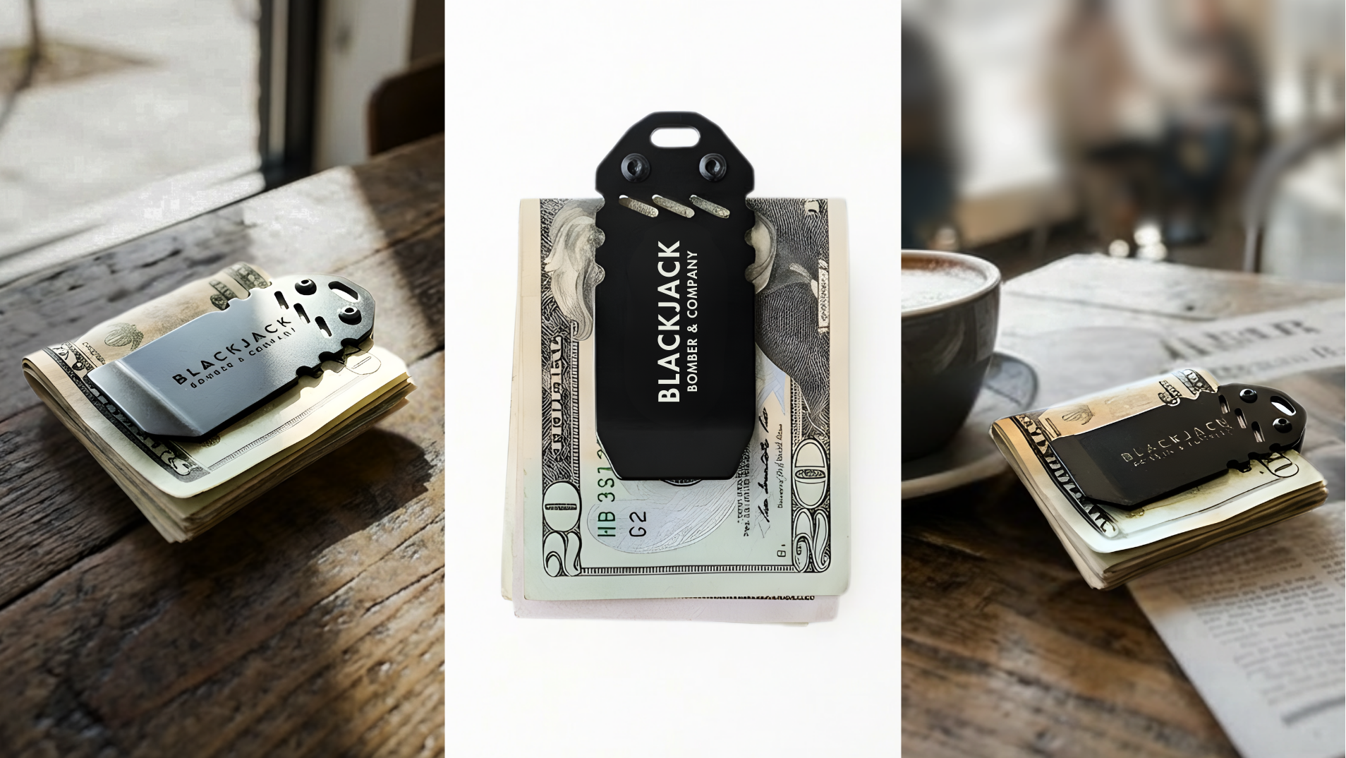 Blackjack Money Clip - Bomber and Company www.bomberco.com